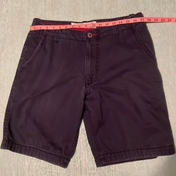 Aeropostale 32 waist navy shorts 10” inseam drawstring belt inside. Red accents - Picture 5 of 15
